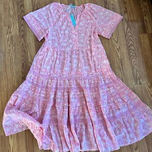 NWT Draper James Women’s XL Blush Paisley Midi Dress